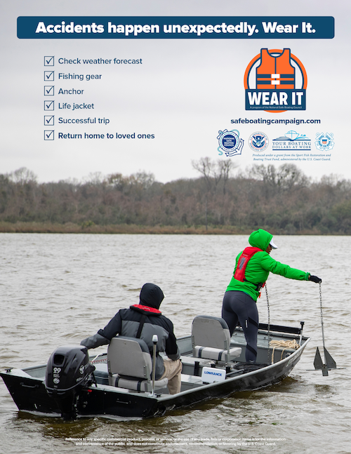 Stay Safe When Fishing Wear your Fishing Life Jacket